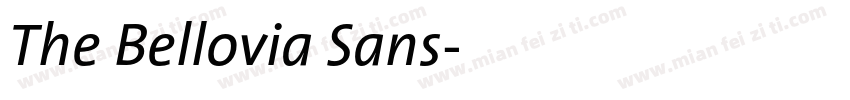 The Bellovia Sans字体转换